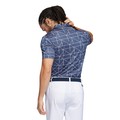 Mens Jacquard Lines Primeblue Polo Golf Shirt crew-navy-white-hc5576